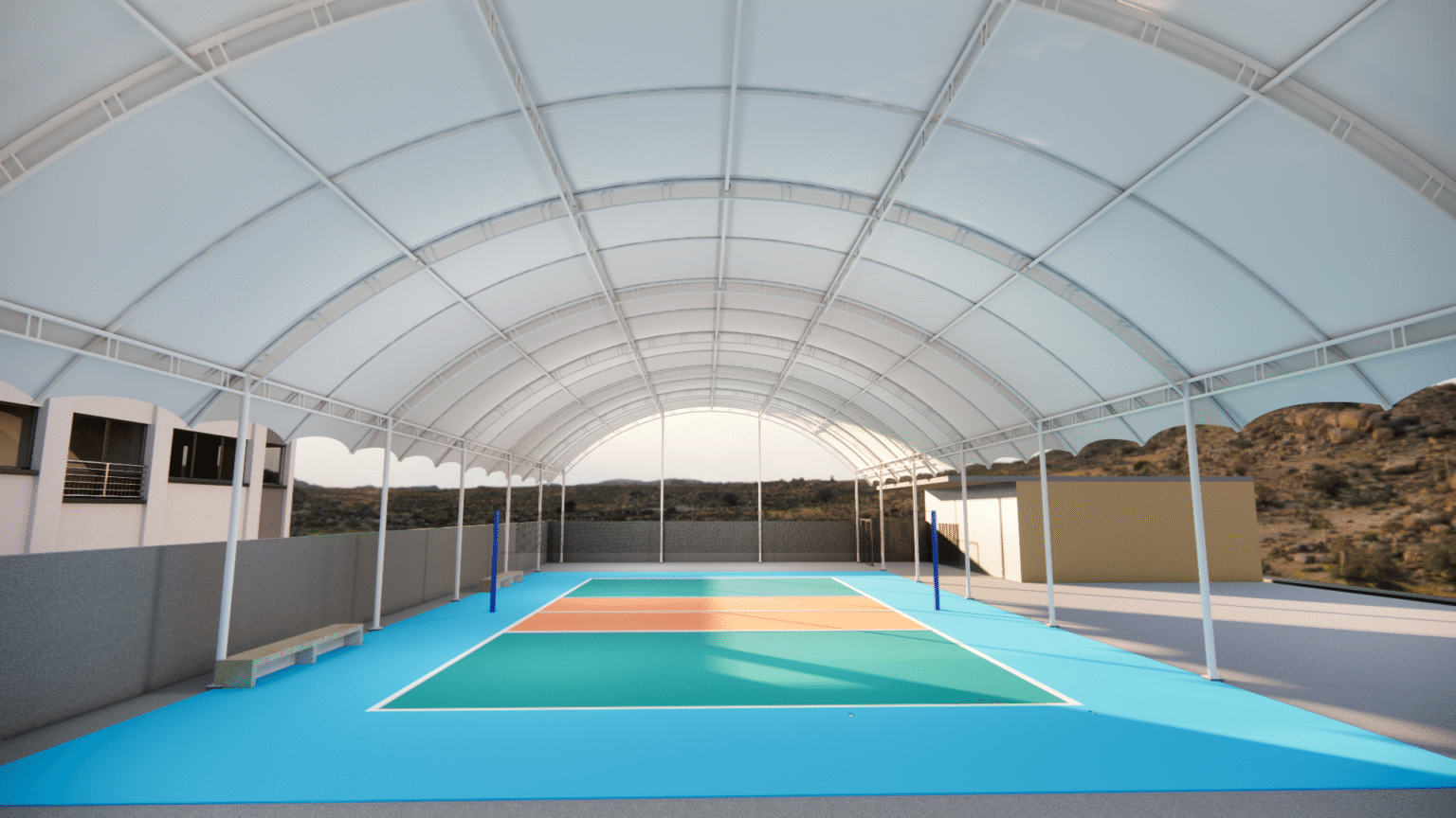 Kanopi Membran Buat Lapangan Padel Jakarta