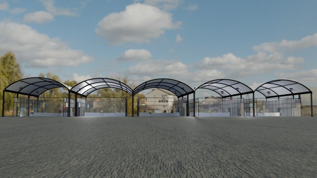 Canopy Membrane Lapangan Padel Kawasan Jakarta